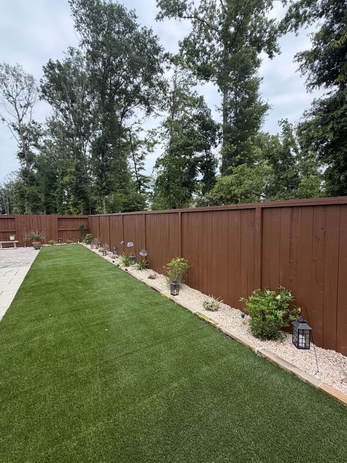 Rich brown fence